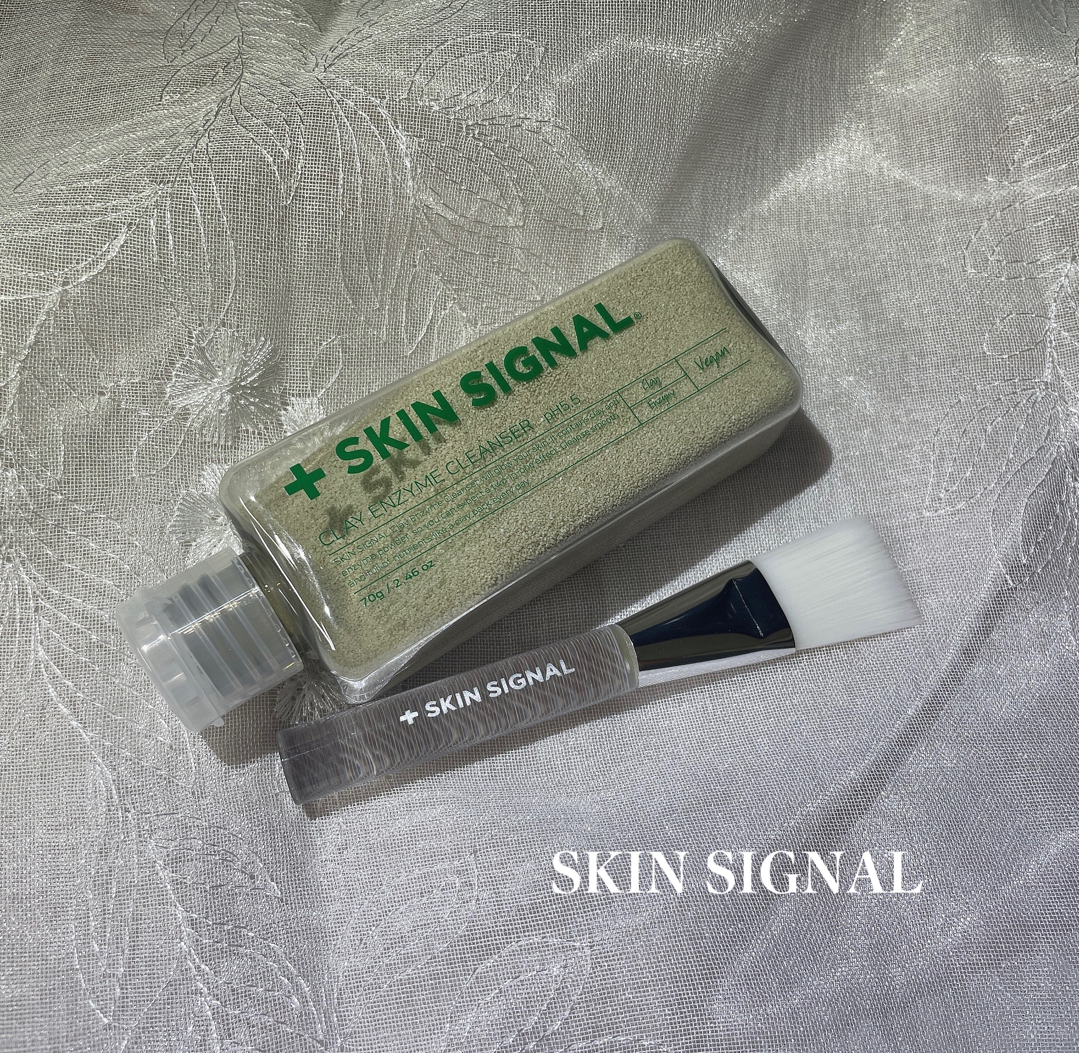 グリーン クレイ酵素クレンザー/SKIN SIGNAL/洗顔パウダーを使ったクチコミ（1枚目）