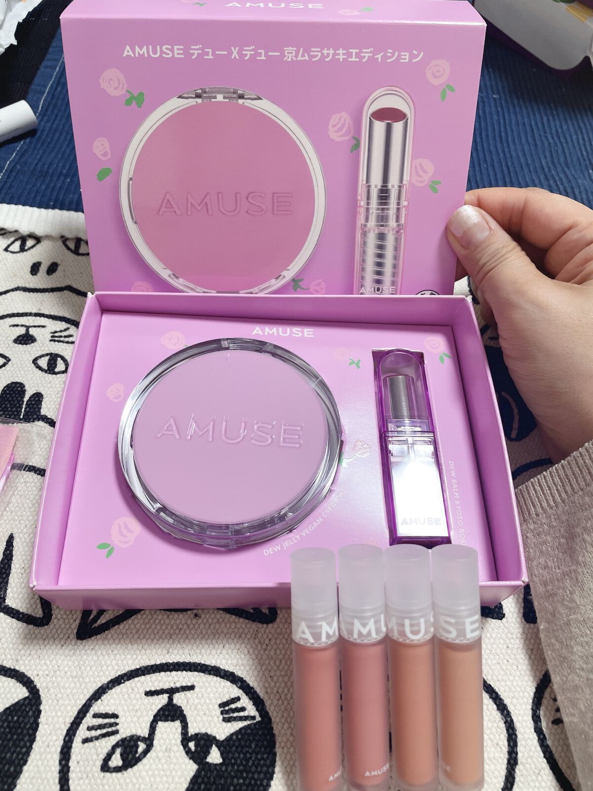 京ムラサキエディション デュージェリーヴィーガンクッション　01ピュア/AMUSE/メイクアップキットを使ったクチコミ（2枚目）