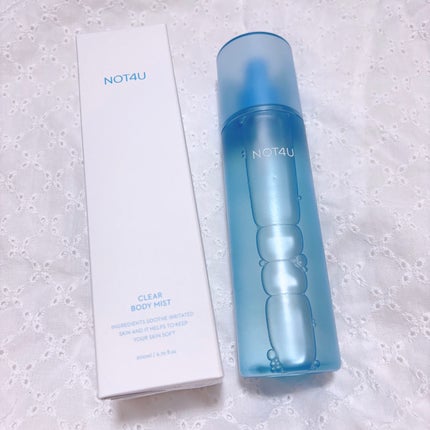 NOT4U クリア ボディミスト/NOT4U/ミスト状化粧水を使ったクチコミ(1枚目)