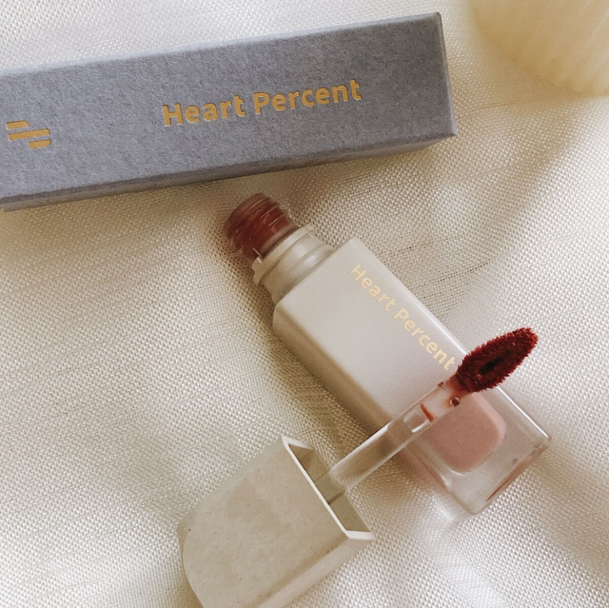 ドットオンムードピュアグロウティント/Heart Percent/リップティントを使ったクチコミ（3枚目）