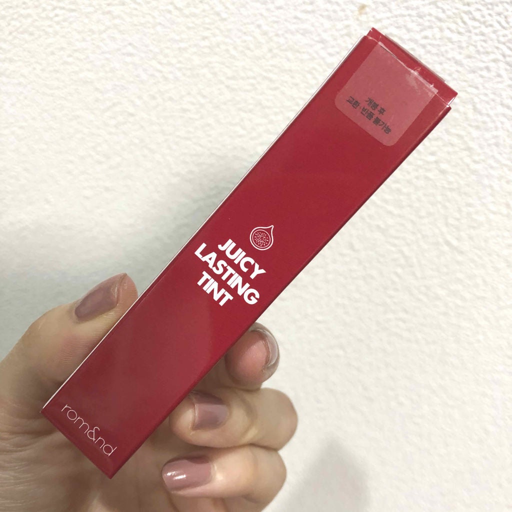 ジューシーラスティングティント/rom&nd/リップティントを使ったクチコミ(1枚目)