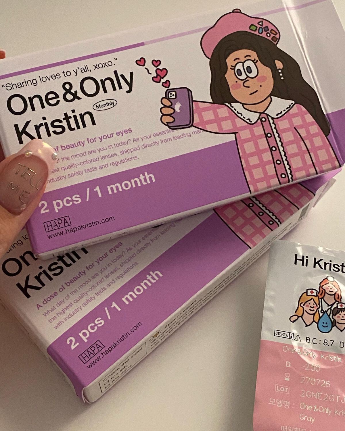 One & Only Kristin/Hapa kristin/カラーコンタクトレンズを使ったクチコミ（3枚目）