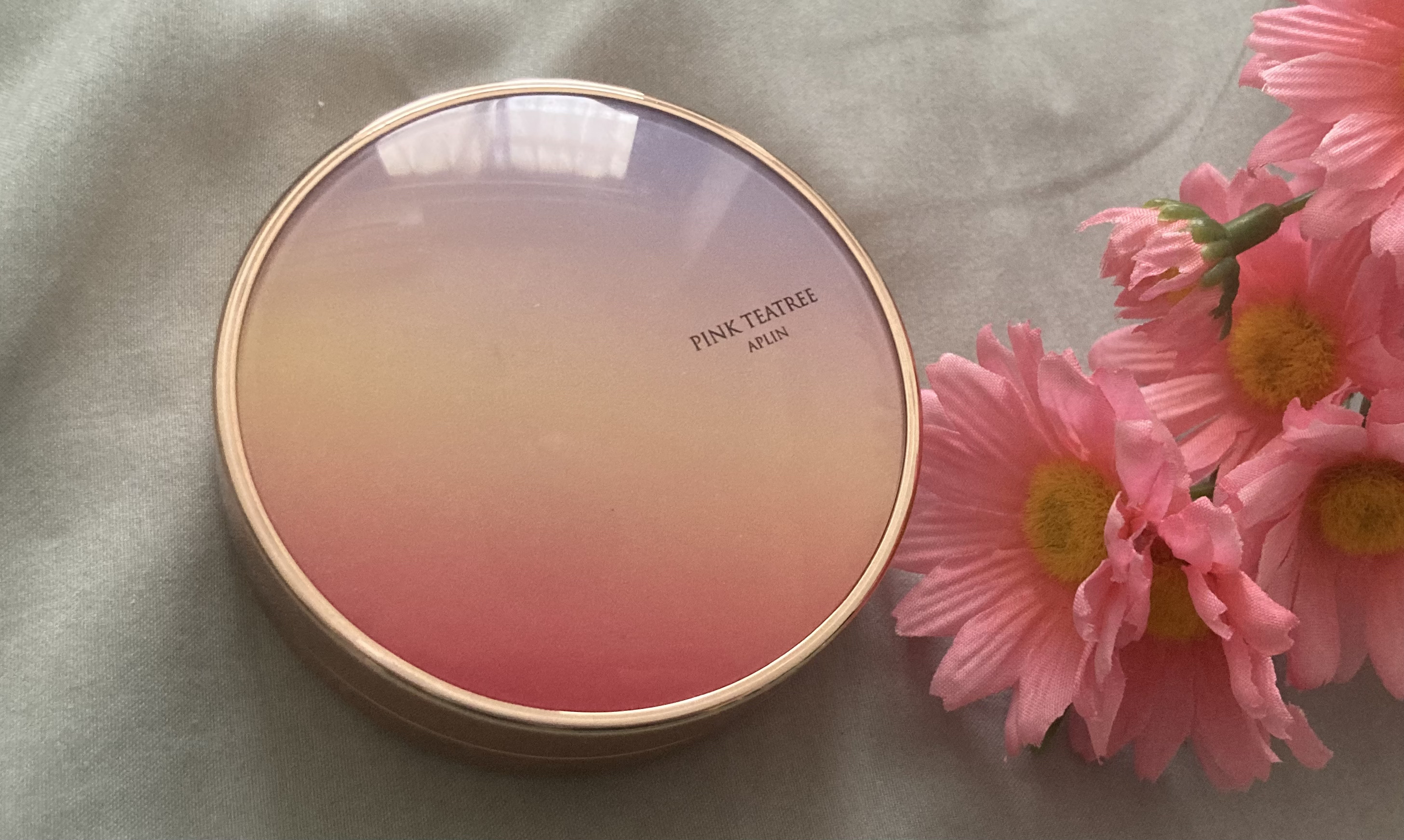 ピンクティーツリーカバーアップグロウクッション/APLIN/クッションファンデーションを使ったクチコミ（1枚目）