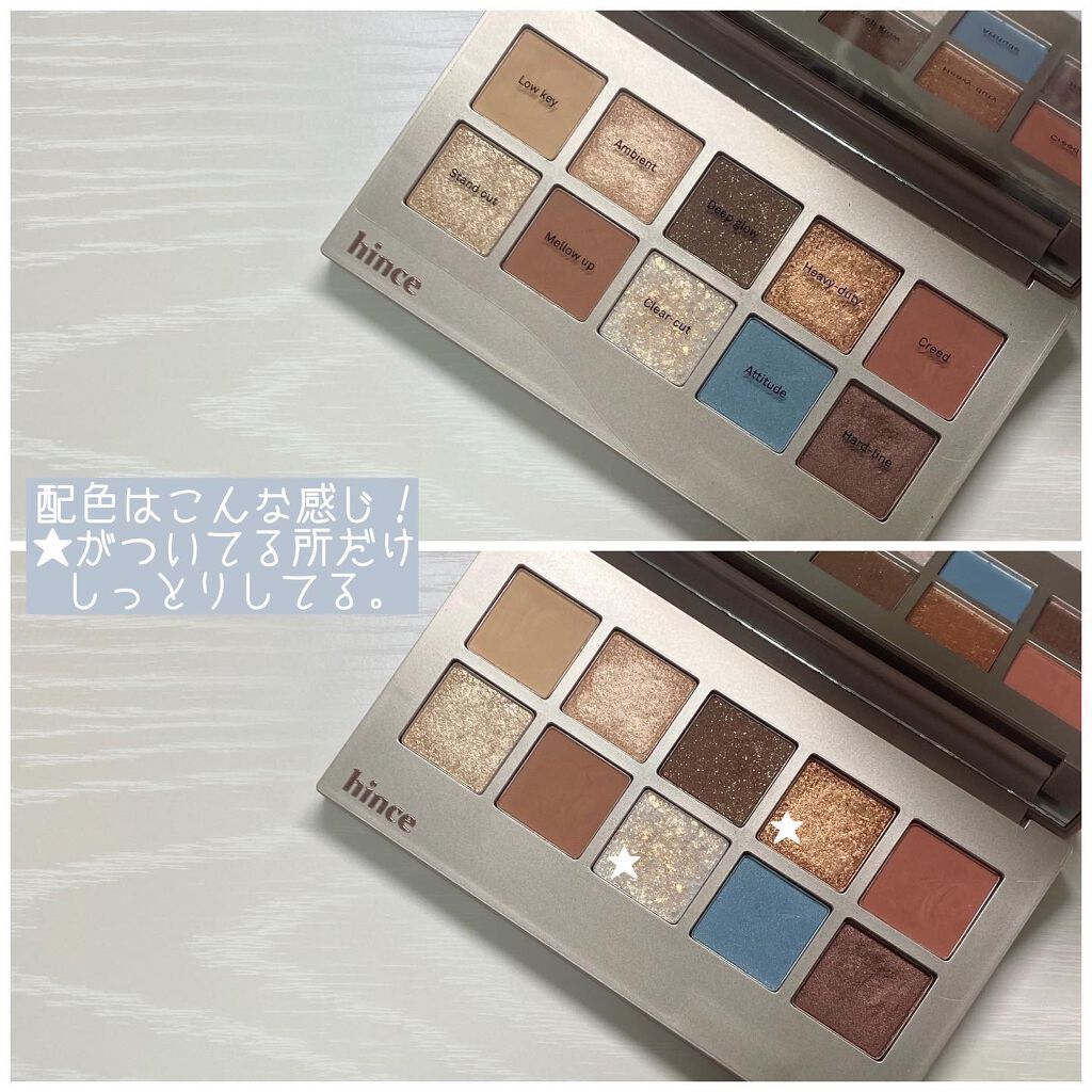 ニューデップスアイシャドウパレット/hince/アイシャドウパレットを使ったクチコミ(2枚目)