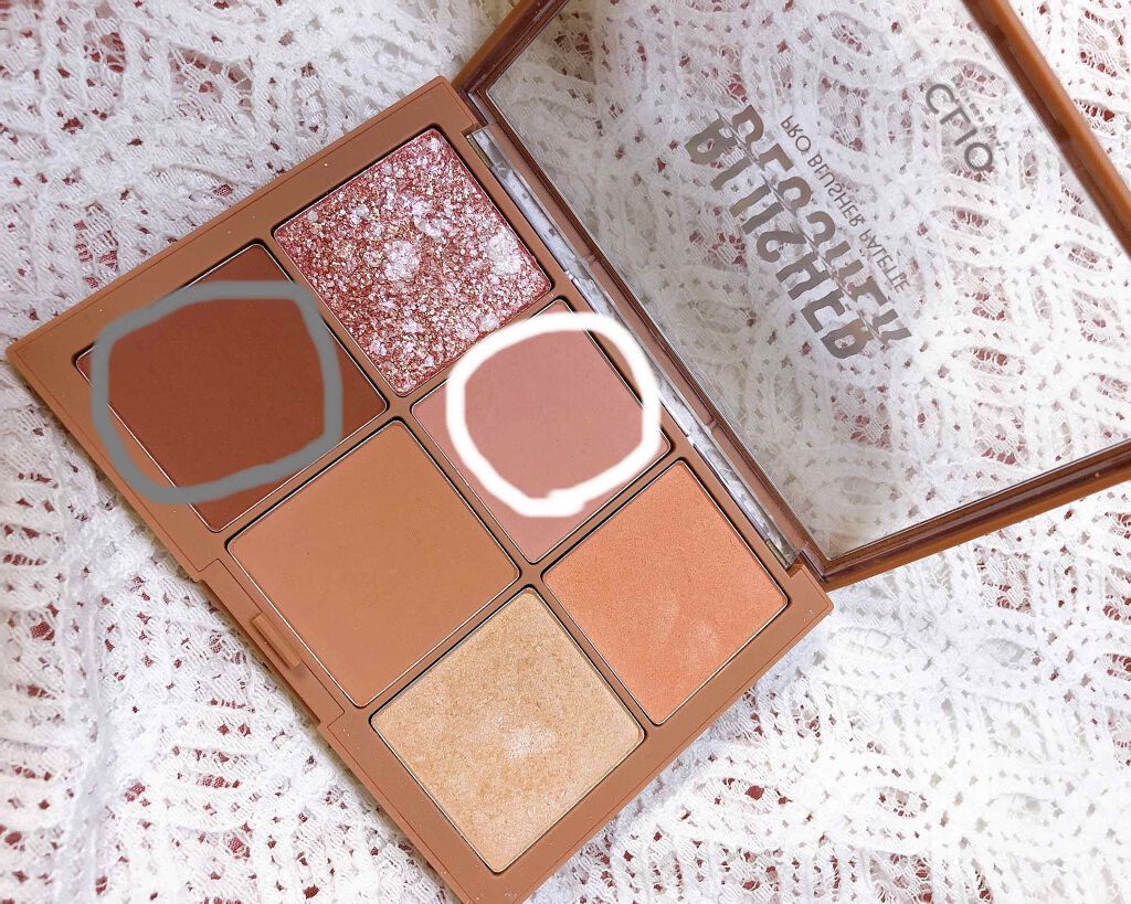 プロ ブラッシャー パレット/CLIO/パウダーチークを使ったクチコミ(2枚目)