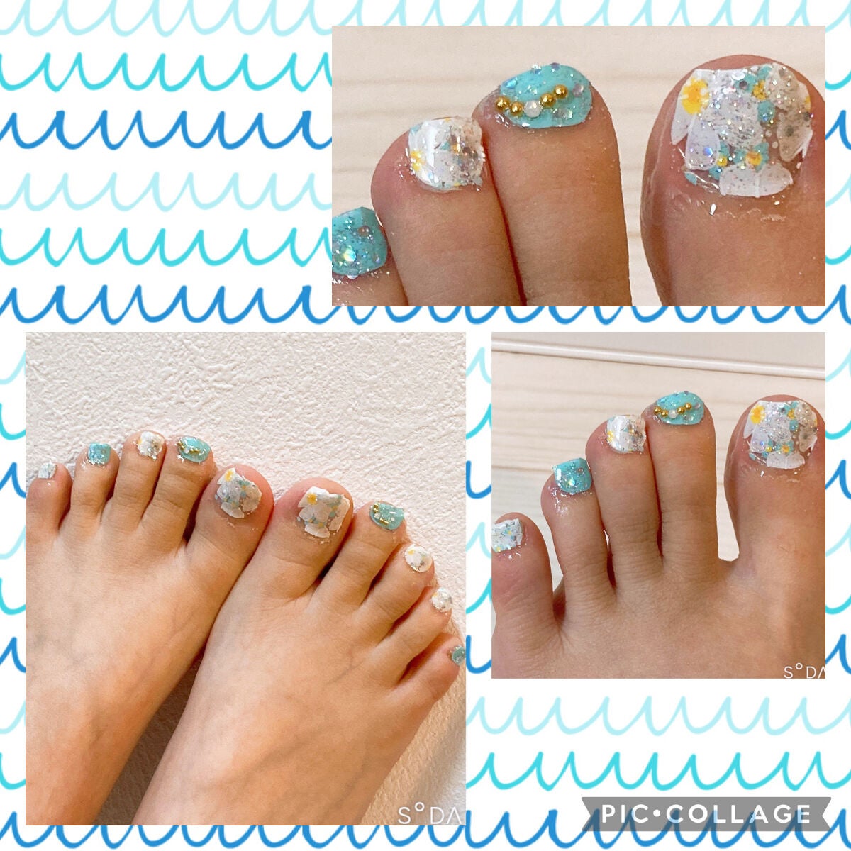 ネイルシール/セリア/ネイルシールを使ったクチコミ(2枚目)