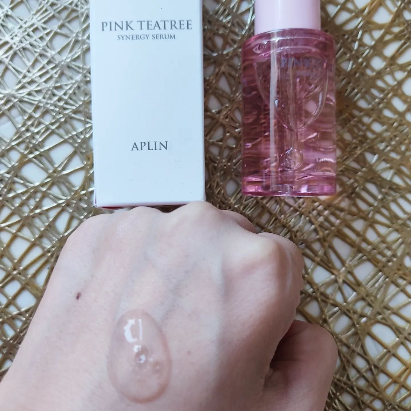 ピンクティーツリーシナジーセラム/APLIN/美容液を使ったクチコミ(4枚目)
