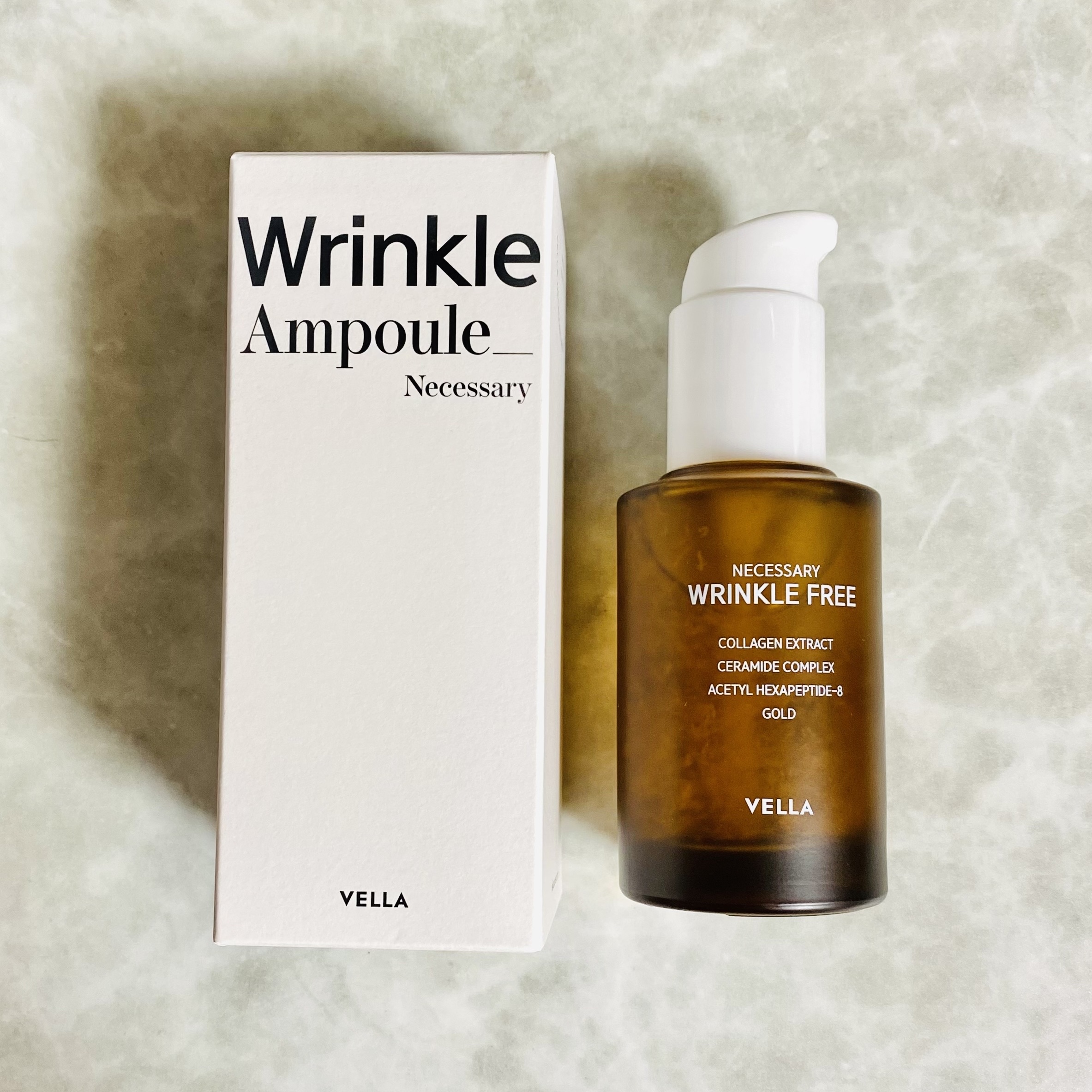 ネセサリー リンクルフリー アンプル/VELLA/美容液を使ったクチコミ（1枚目）