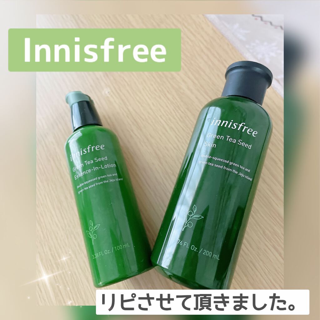 グリーンティーシード スキン/innisfree/化粧水を使ったクチコミ(1枚目)