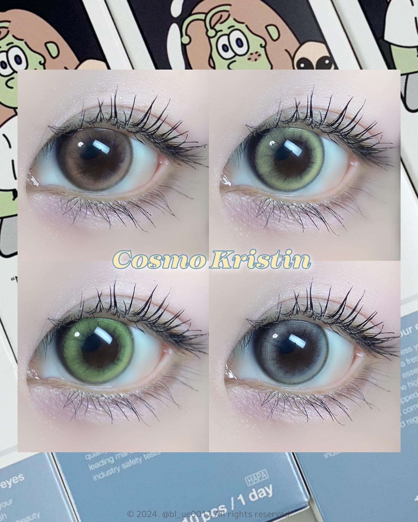 Cosmo Kristin/Hapa kristin/ワンデー（１DAY）カラコンを使ったクチコミ（1枚目）