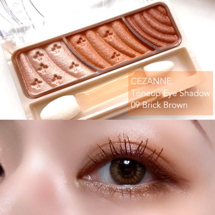 トーンアップアイシャドウ/CEZANNE/アイシャドウパレットを使ったクチコミ(1枚目)