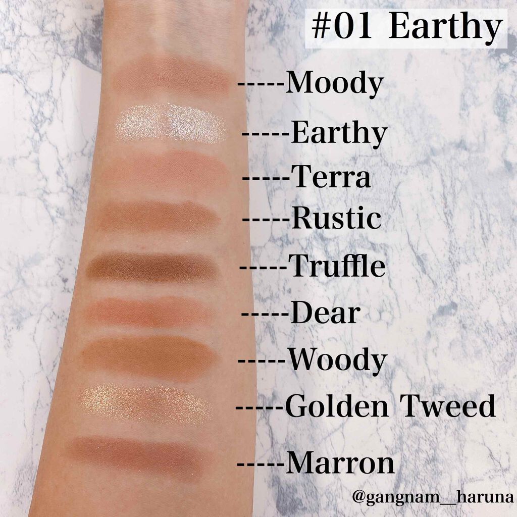 TERRAZZO Shadow palette 01/HOLIKA HOLIKA/アイシャドウパレットを使ったクチコミ（3枚目）