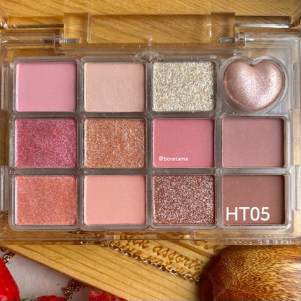 シャイニング12色ミニアイシャドウパレット/jill leen./アイシャドウパレットを使ったクチコミ(3枚目)