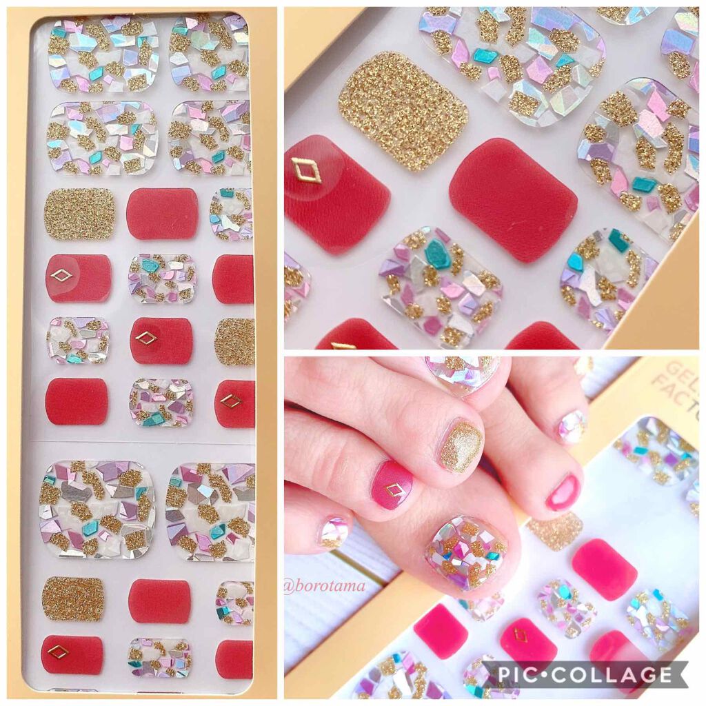 ネイルフィット ジェルネイルシール/GELATO FACTORY/ネイルシールを使ったクチコミ(2枚目)