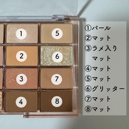 ソフトブラーリングアイパレット/wakemake/アイシャドウパレットを使ったクチコミ(5枚目)