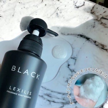 LEXILIS BLACK FRAGRANCE スカルプシャンプーのクチコミ「『BLACK LEXILIS』

SCALP SHAMPOO

ヒアルロン酸の約2倍の美容保湿.....」（2枚目）