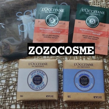 L'OCCITANE シアソープのクチコミ「ZOZOコスメで
ポイントをもらったのでまたロクシタンの固形石鹸をお願いしたよー！

ひとつ9.....」（1枚目）