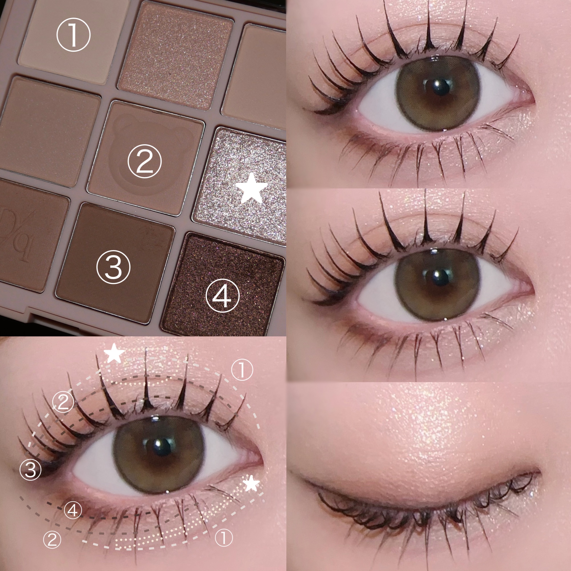 シャドウパレット/dasique/アイシャドウパレットを使ったクチコミ（3枚目）