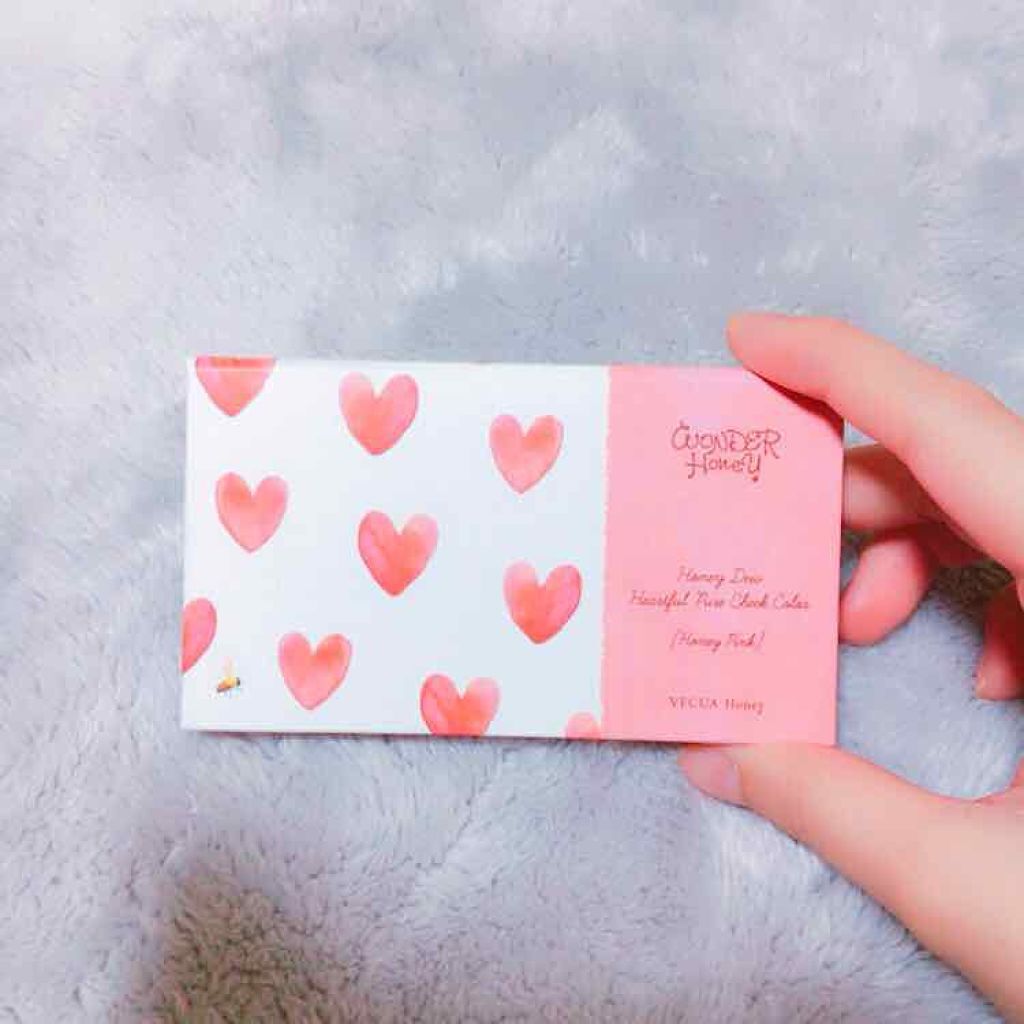 ワンダーハニー ハートフルなピュアチーク/VECUA Honey/パウダーチークを使ったクチコミ（1枚目）