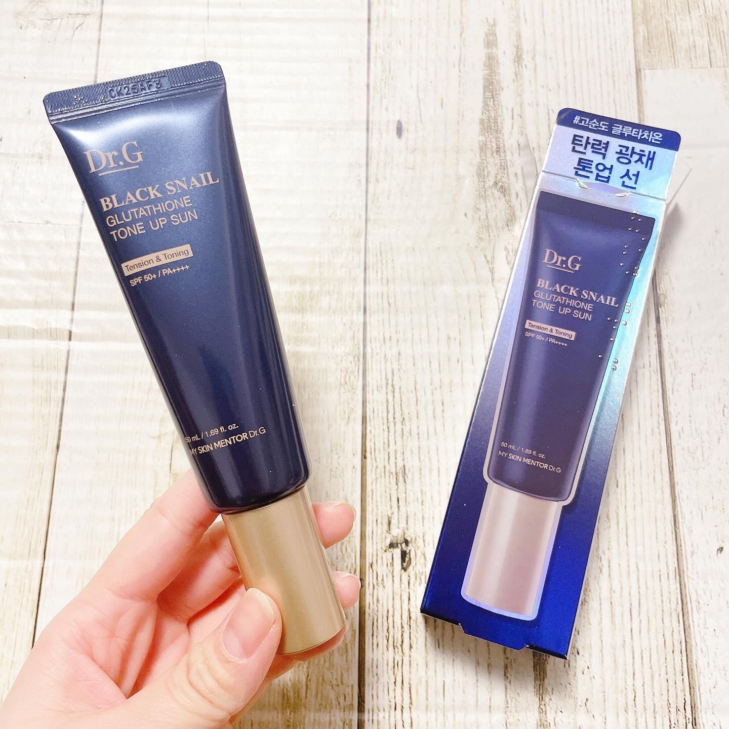 ブラックスネイルグルタチオントーンアップサン/Dr.G/日焼け止めクリームを使ったクチコミ（1枚目）