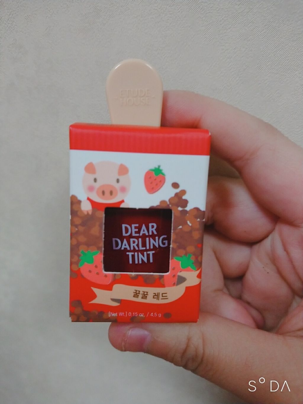 ディアダーリン ウォータージェルティント （アイスティント）/ETUDE/口紅を使ったクチコミ（1枚目）