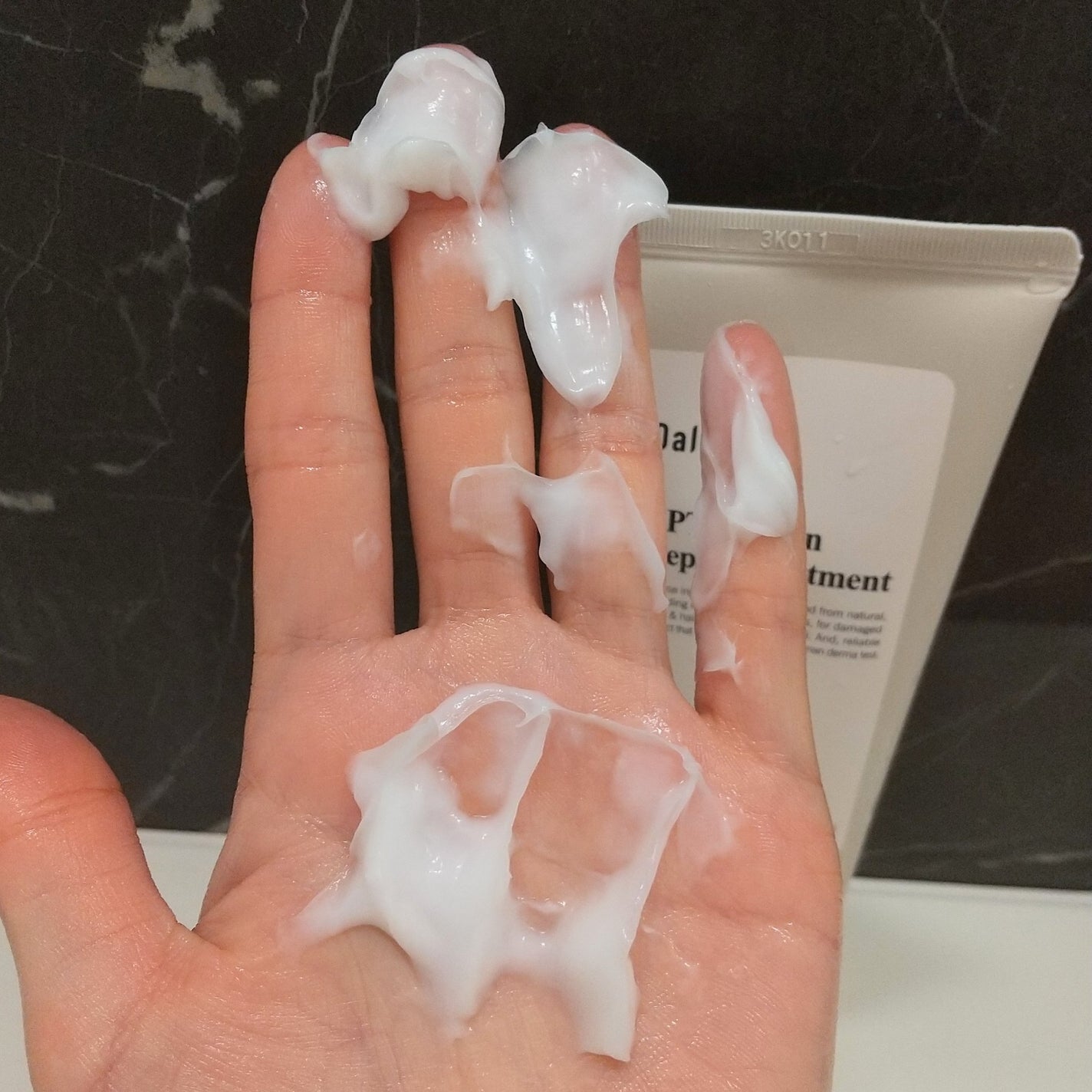 LPTケラチンリペアトリートメント/Daleaf/洗い流すヘアトリートメントを使ったクチコミ(4枚目)