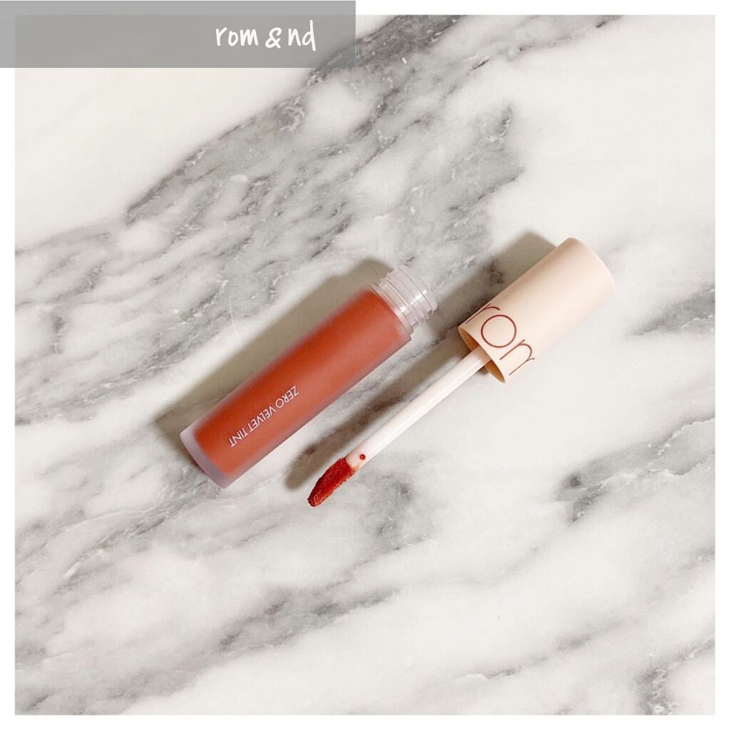 ゼロベルベットティント 17 トースティヌード(TOASTY NUDE)/rom&nd/リップティントを使ったクチコミ（1枚目）