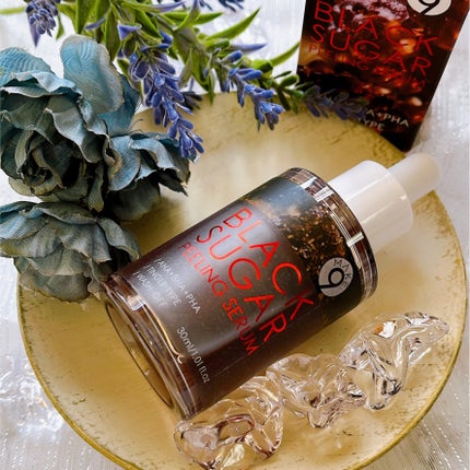 ブラックシュガーピーリングセラム/MAKE9/美容液を使ったクチコミ(4枚目)