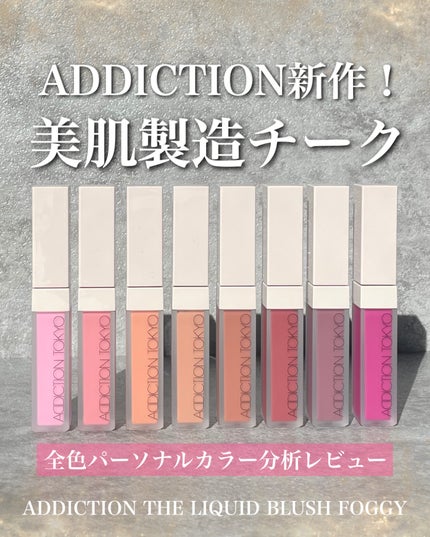 アディクション ザ リキッドブラッシュ フォギー/ADDICTION/リキッドチークを使ったクチコミ(1枚目)