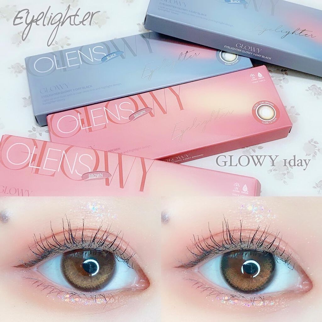 Glowy 1day/OLENS/ワンデー(1DAY)カラコンを使ったクチコミ(1枚目)
