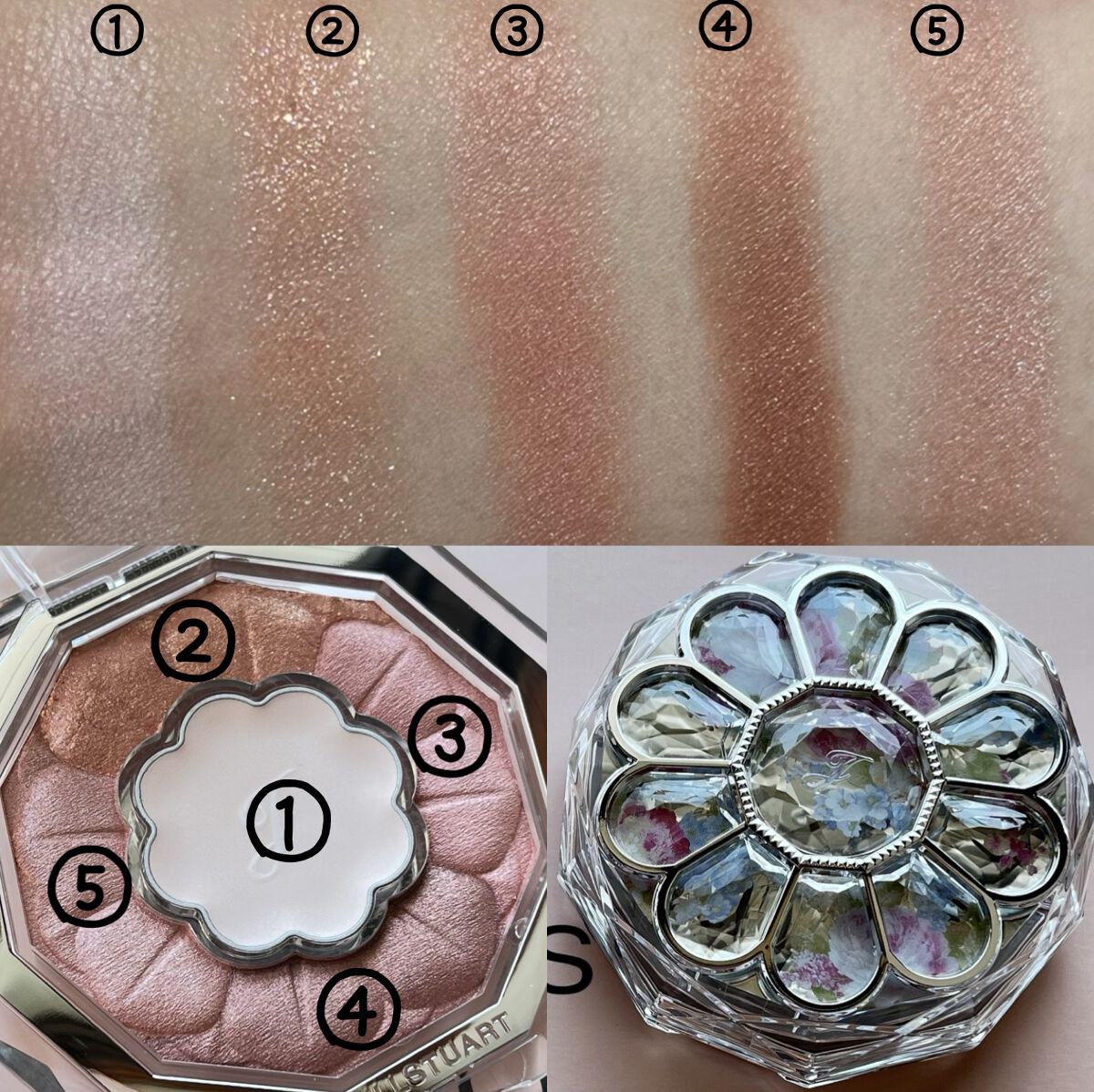 ジルスチュアート ブルームクチュール アイズ/JILL STUART/アイシャドウパレットを使ったクチコミ(3枚目)