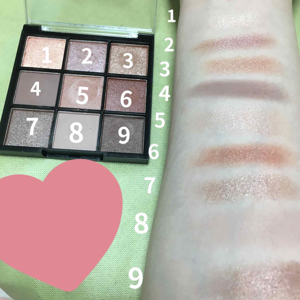 UR GLAM BLOOMING EYE COLOR PALETTE/U R GLAM/アイシャドウパレットを使ったクチコミ(2枚目)