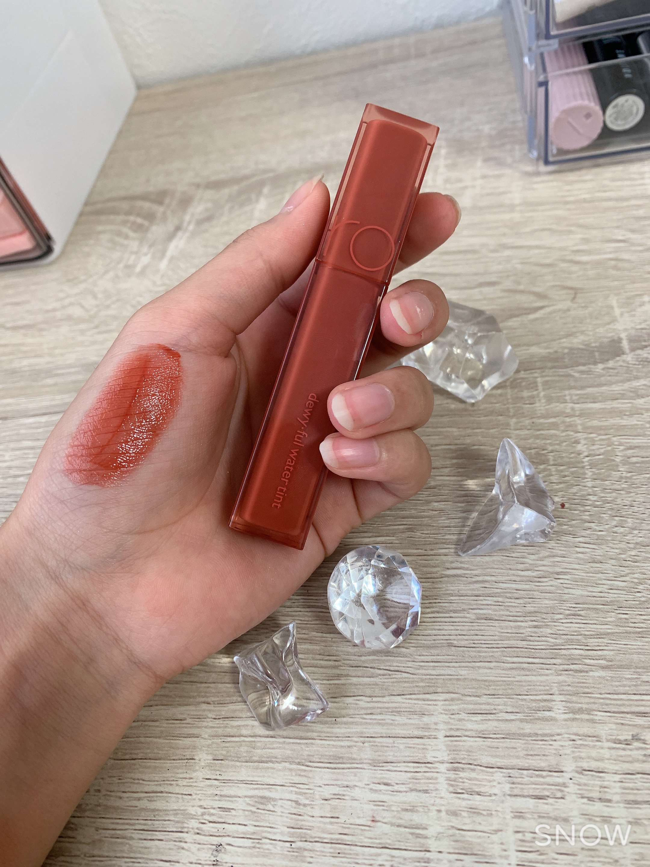 デュイフルウォーターティント/rom&nd/リップティントを使ったクチコミ（3枚目）