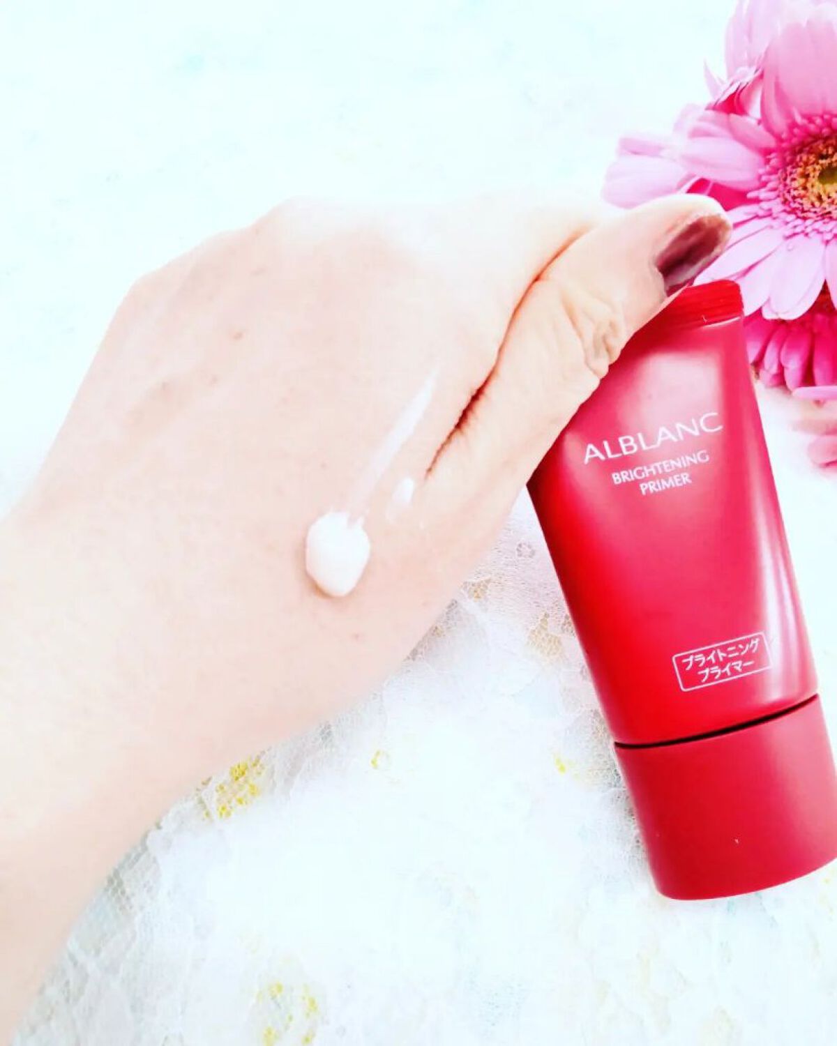ブライトニングプライマー/ALBLANC/化粧下地を使ったクチコミ（2枚目）