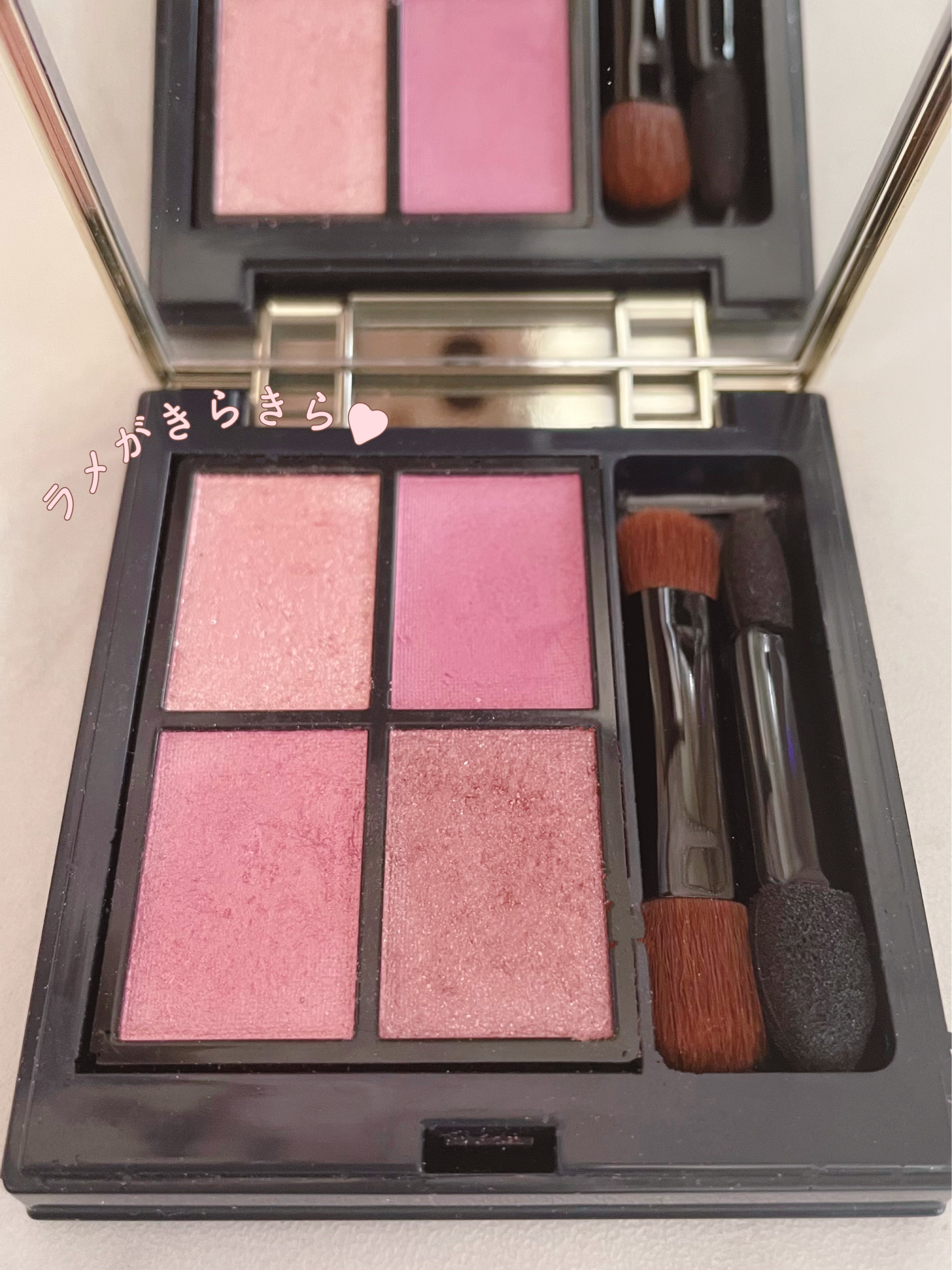 ホリデーコフレ2023〈カームピンク〉/エトヴォス/メイクアップキットを使ったクチコミ（3枚目）