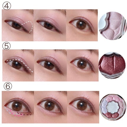 ジルスチュアート ブルームクチュール アイズ/JILL STUART/アイシャドウパレットを使ったクチコミ(6枚目)