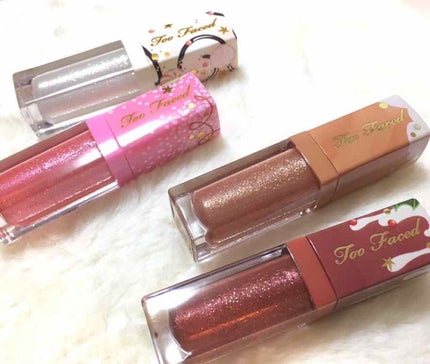 リッチ&ダズリン ハイシャイン スパークリング リップグロス ホリデー セット/Too Faced/メイクアップキットを使ったクチコミ(3枚目)