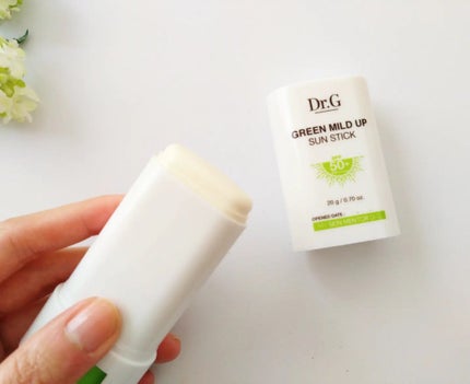 グリーンマイルドサンスティック SPF50+ PA++++/Dr.G/日焼け止めスティックを使ったクチコミ(2枚目)