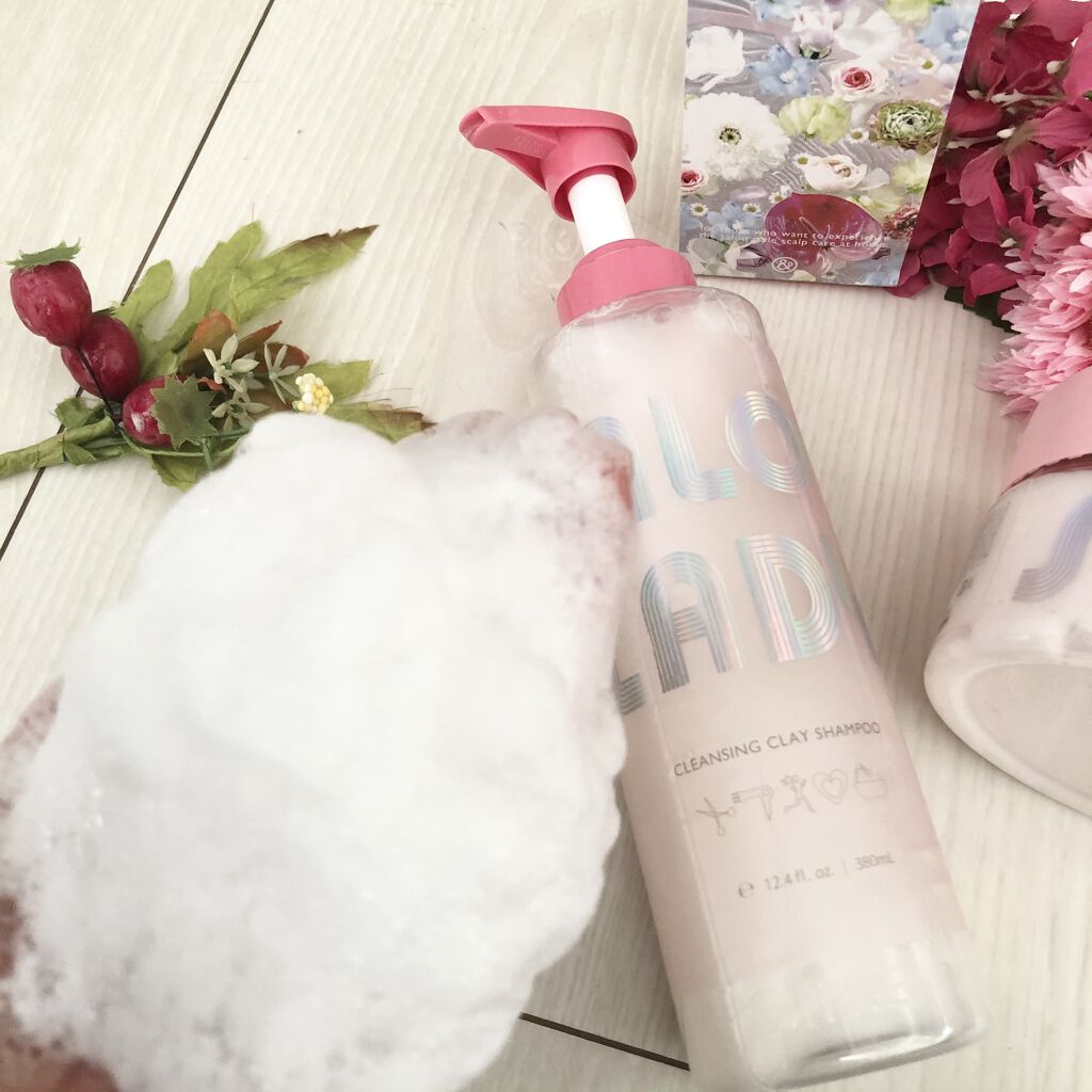 サロンレディ クレンジングクレイシャンプー クレイヘアマスク(255g)/SALON LADY/市販シャンプーを使ったクチコミ（3枚目）