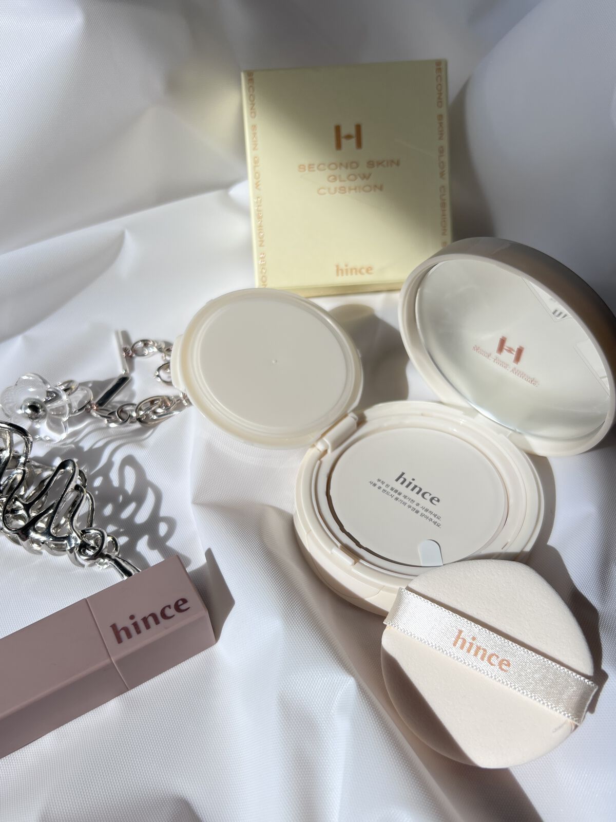 セカンドスキングロウクッション 23 サンド/hince/クッションファンデーションを使ったクチコミ（3枚目）