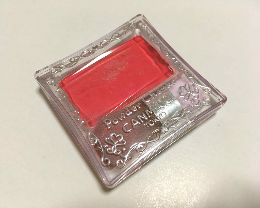 【旧品】パウダーチークス PW37 ローズレッド/キャンメイク/パウダーチークを使ったクチコミ（1枚目）