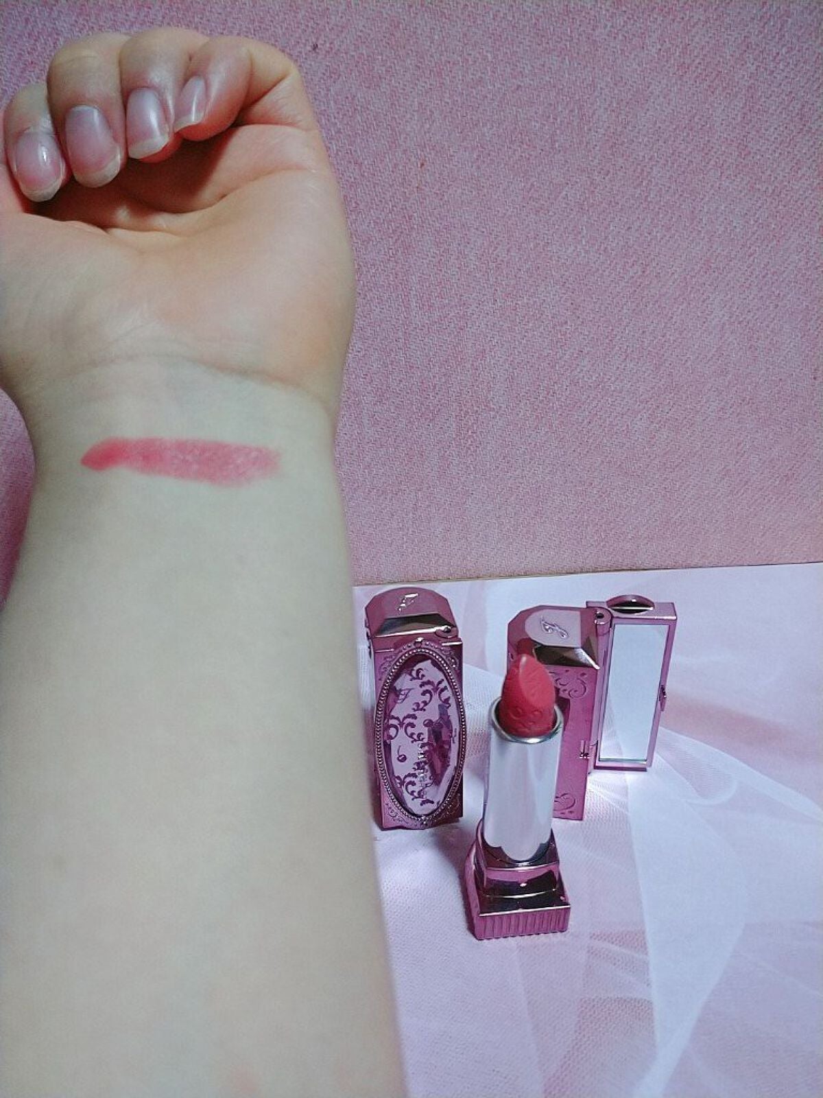 ルージュ リップジュエル ジェミーサテン/JILL STUART/口紅を使ったクチコミ(2枚目)