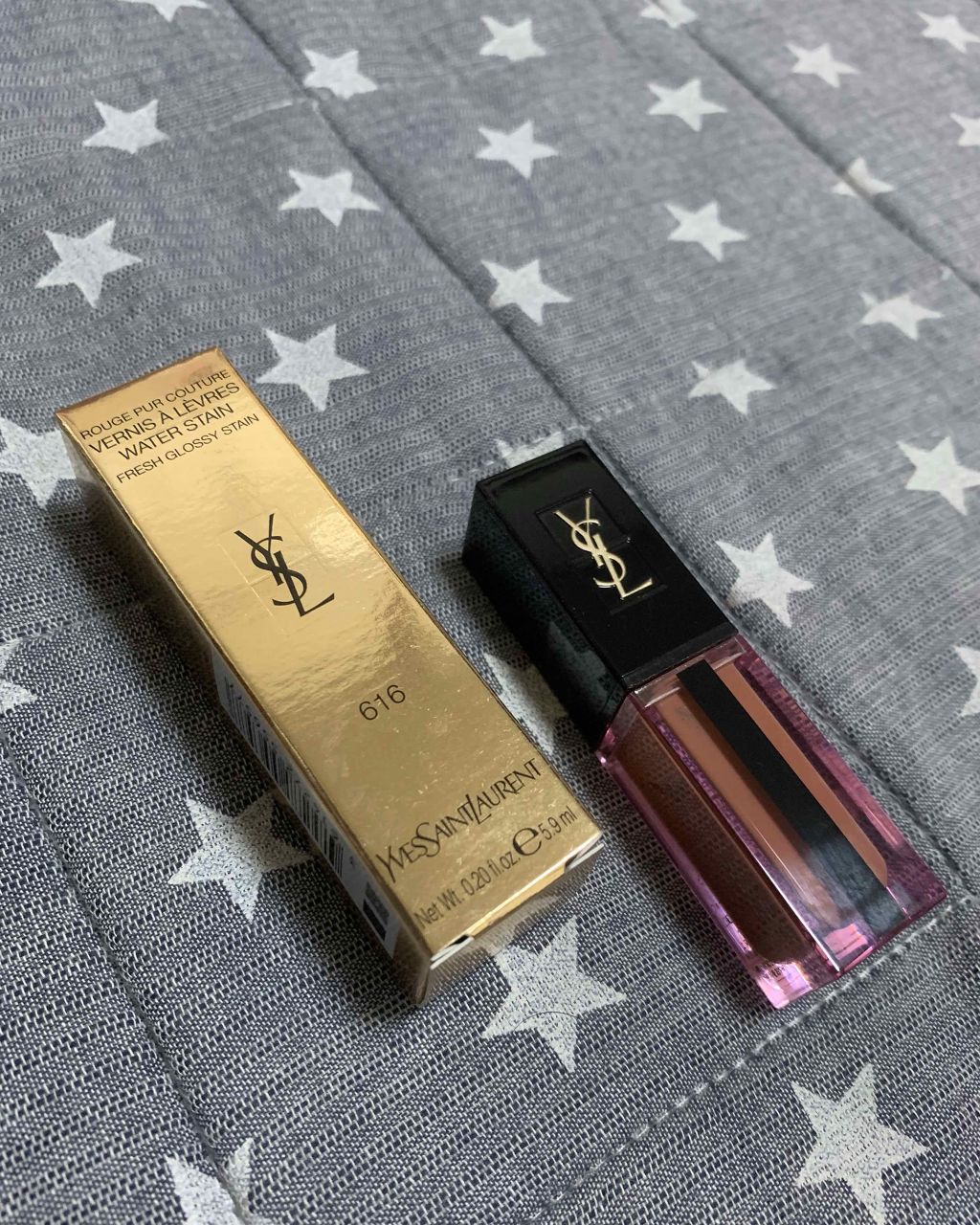 ルージュ ピュールクチュール ヴェルニ ウォーターステイン/YVES SAINT LAURENT BEAUTE/口紅を使ったクチコミ(1枚目)