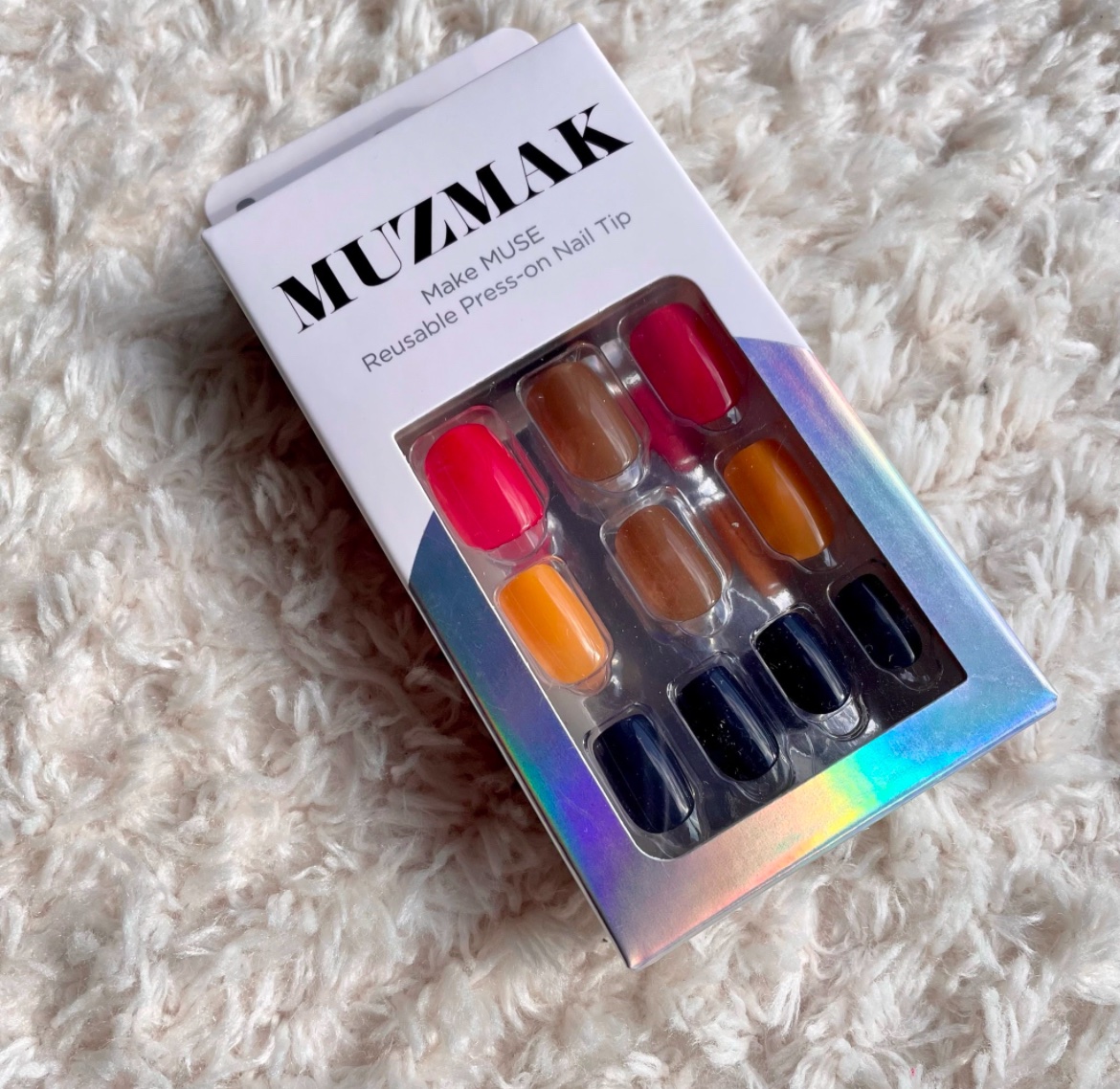 TPUネイルチップ（shape:Regular Square） 02 ゼリーパレット（Jelly Palette)/Muzmak/ネイルチップ・パーツを使ったクチコミ（1枚目）