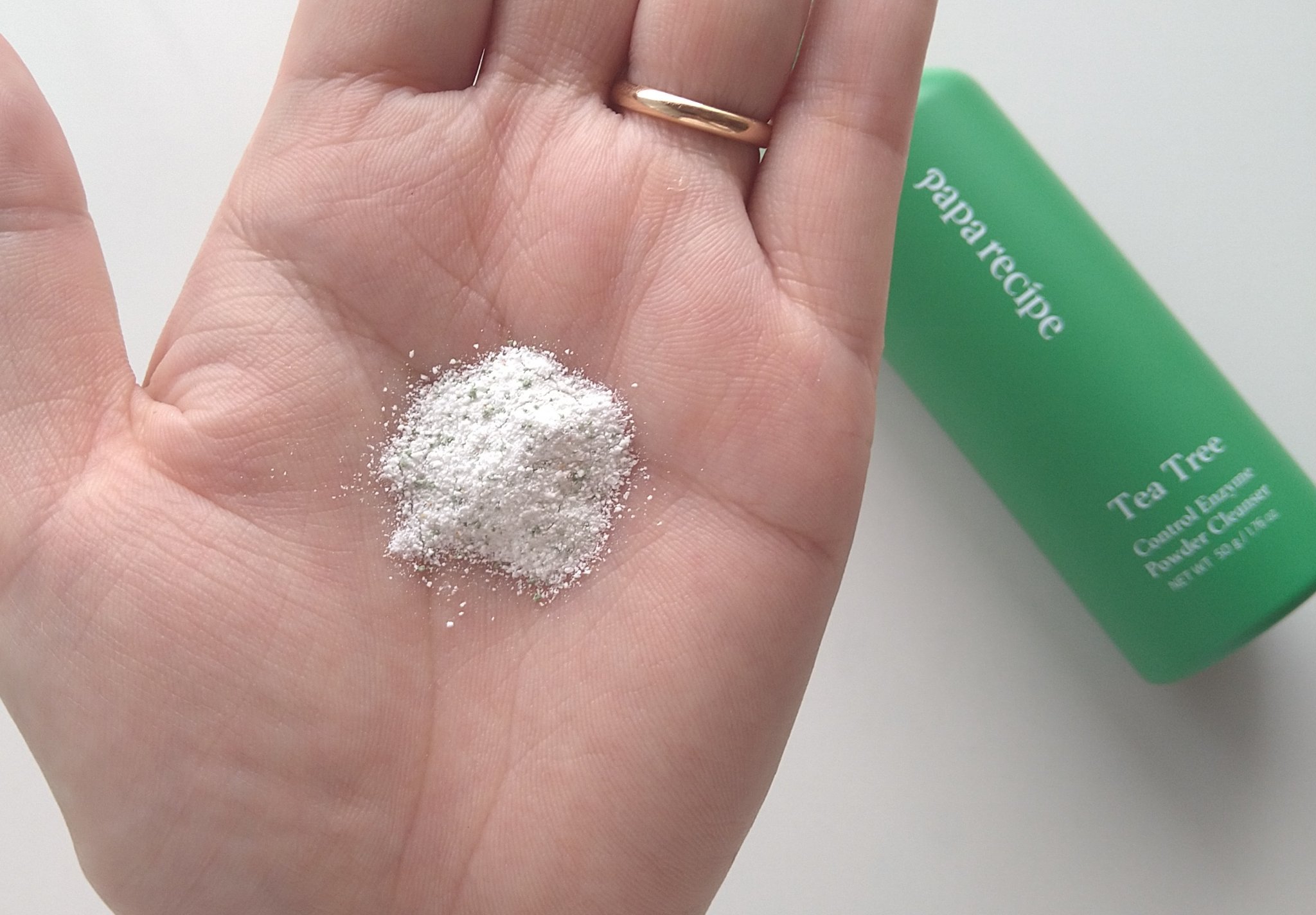 ティーツリーコントロール酵素洗顔パウダー/PAPA RECIPE/洗顔パウダーを使ったクチコミ（3枚目）