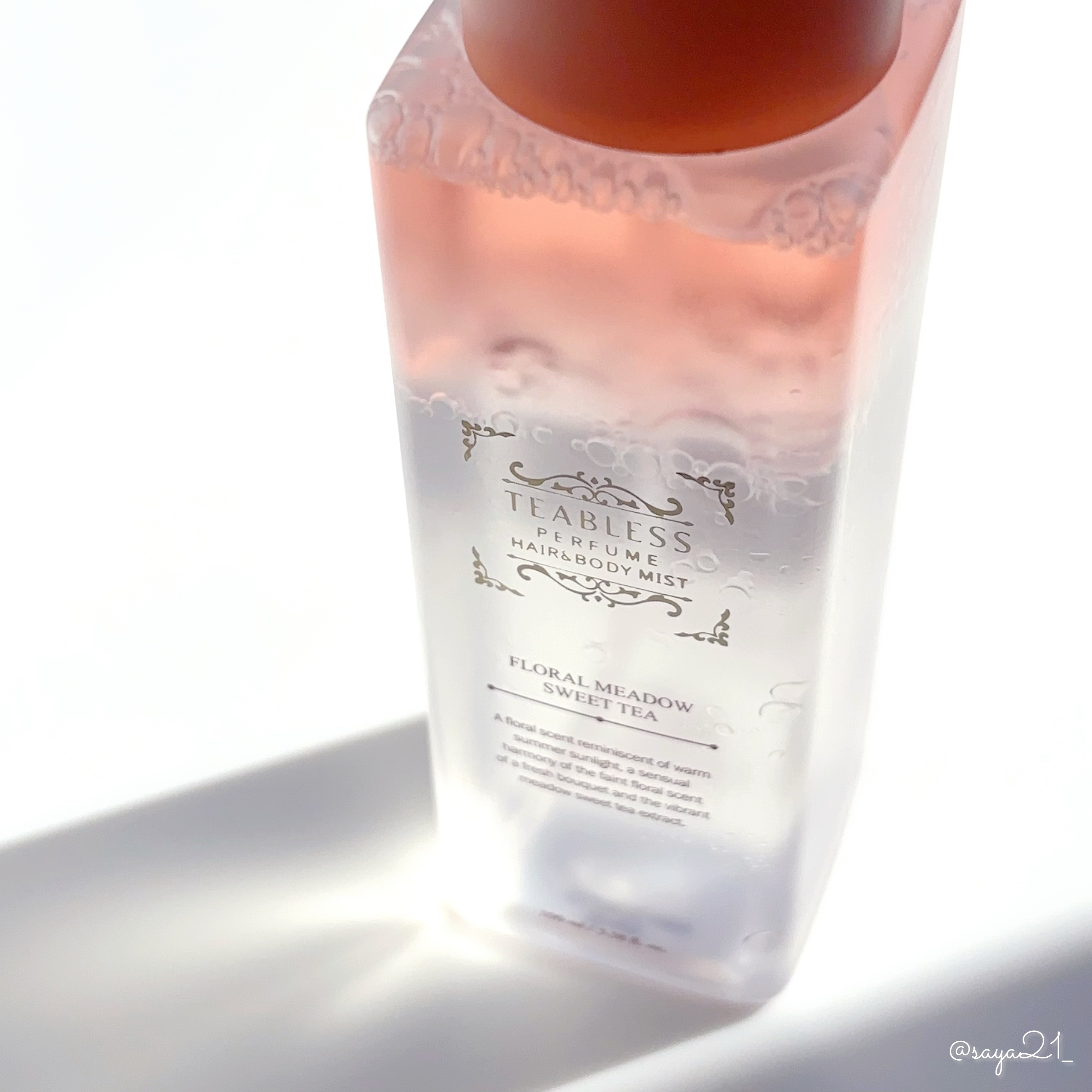 パヒュームヘア&ボディミスト フローラルメドウスウィートティー/TEABLESS/ヘアミストを使ったクチコミ（2枚目）
