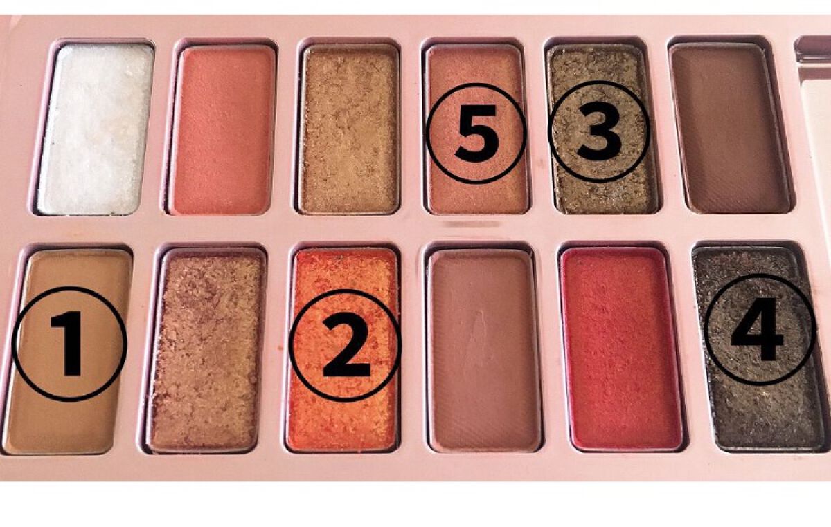 バレンタインボックス2 ピーチパレット/VAVI MELLO/アイシャドウパレットを使ったクチコミ（2枚目）