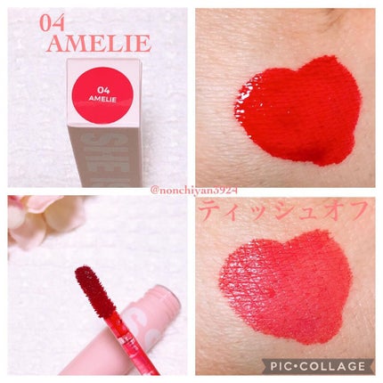 フラッフィリップティント/BLESSED MOON/リップティントを使ったクチコミ(4枚目)