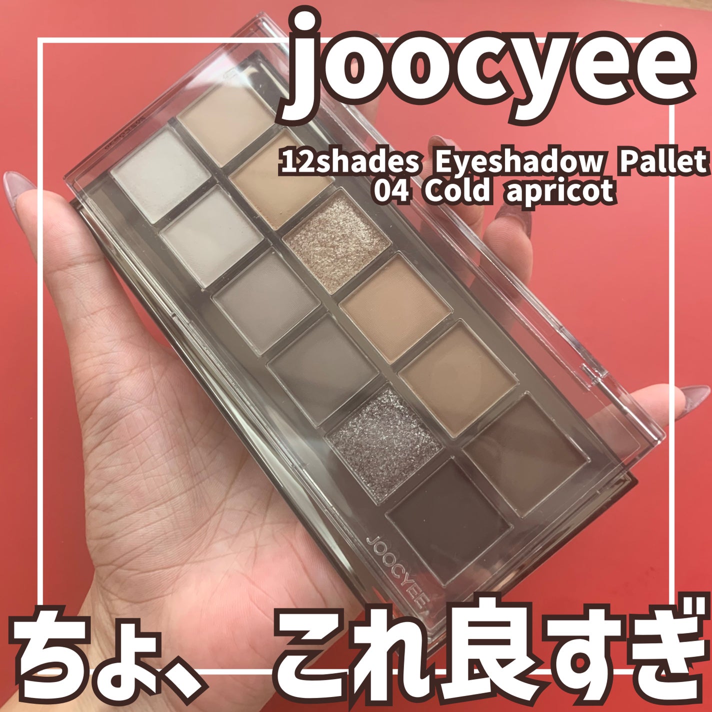 12 Shades Eyeshadow Palette/Joocyee/パウダーアイシャドウを使ったクチコミ(1枚目)