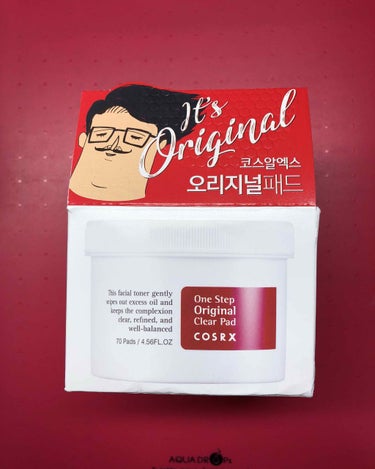 こんにちは〜*\(^o^)/*
今日は韓国のCOSRX. 
「One Step Original Clear Pad」を紹介していきます！

こちらの商品は、角質・皮脂ケアをして、皮膚のキメを整えてくれ